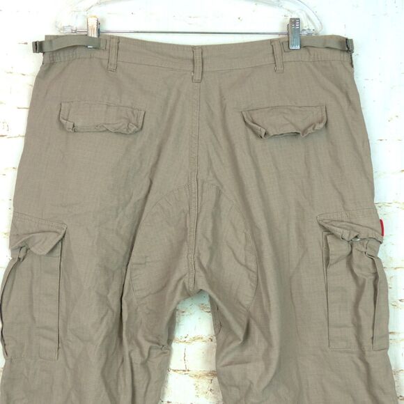 Artform Ripstop Cargo Pants Mens XL 40X30 Khaki Fatigue Button Fly Skate Rothco - Picture 10 of 14